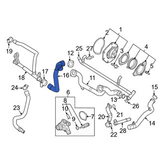 Volvo OE - Left Engine Coolant Pipe