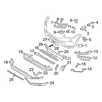 Volvo OE - License Plate Bracket Screw