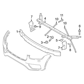 Volvo OE - Front Bumper - Bumper & Components (Impact Bar), (T5 R-Design / T6 R-Design / T8 R-Design)