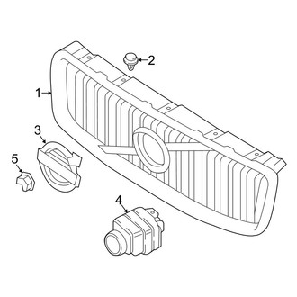 Volvo OE - Grille (To CH# 348732, W/O Dark Theme), (T5 Inscription / T5 Momentum / T6 First Edition / T6 Inscription / T6 Momentum / T8 Inscription / T8 Momentum)