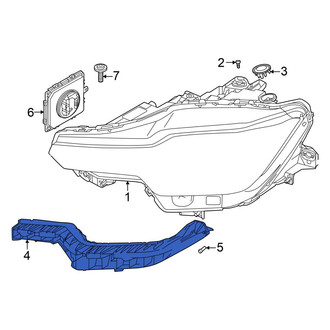 Volvo OE - Left Headlight Bracket