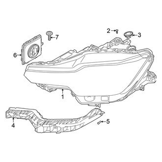 Volvo OE - Front Lamps - Headlamp Components (From CH# 348733, With LED)