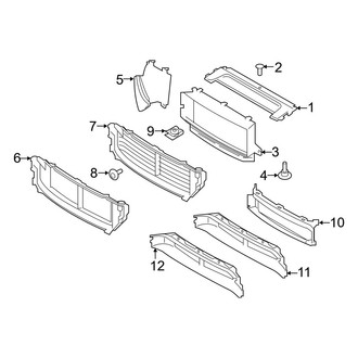 Volvo OE - Radiator Support - Splash Shields (B5 Core / B5 Plus / B5 Ultra / B6 Core / B6 Plus / B6 Ultra)