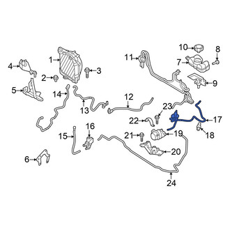Volvo OE - Drive Motor Inverter Radiator Hose