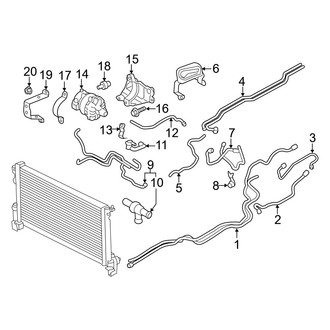 Volvo OE - Cooling - Coolant Lines (Battery, Rear), (T8 Inscription / T8 Momentum / T8 R-Design)
