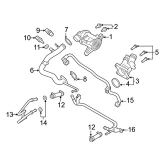 Volvo OE - Cooling - Water Pump (T5 Inscription / T5 Momentum / T5 R-Design / T6 First Edition / T6 Inscription / T6 Momentum / T6 R-Design)