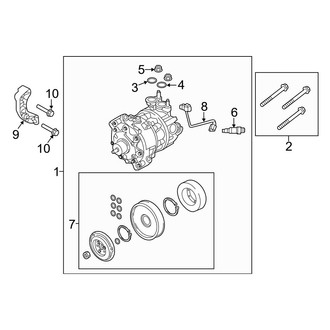 Volvo OE - Air Conditioner & Heater - Condenser, Compressor & Lines (Compressor), (B5 Core / B5 Plus / B6 Core / B6 Plus / B6 Ultimate)
