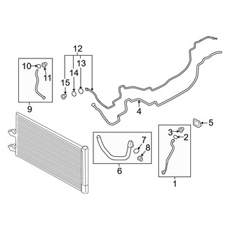 Volvo OE - Air Conditioner & Heater - Rear A/C Lines