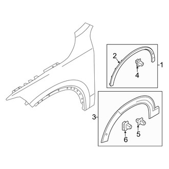 Volvo OE - Rear Left Wheel Arch Molding