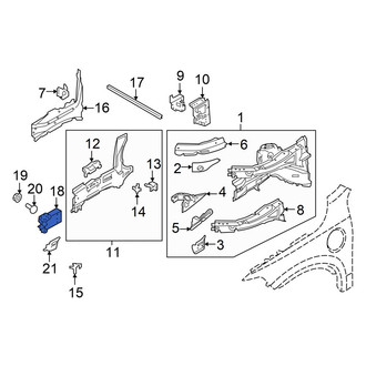 Volvo OE - Front Right Frame Rail End