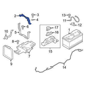 Volvo OE - Rear Upper Battery Hold Down