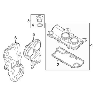 Volvo OE - Engine / Transaxle - Valve & Timing Covers (T8 Recharge Core / T8 Recharge Plus / T8 Recharge Ultimate)