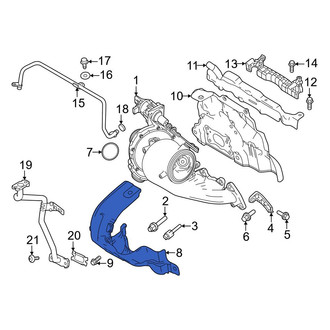 Volvo OE - Inner Turbocharger Mount Heat Shield