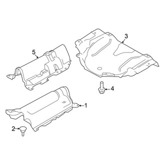 Volvo OE - Exhaust System - Heat Shields (B5 Core / B5 Plus / B6 Core / B6 Plus / B6 Ultimate)