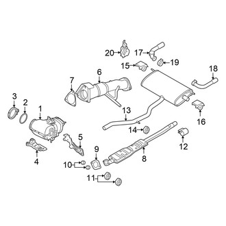 Volvo OE - Exhaust System - Exhaust Components (T8 Recharge Core / T8 Recharge Plus / T8 Recharge Ultimate)