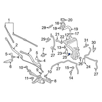 Volvo OE - Windshield Washer Pump Grommet