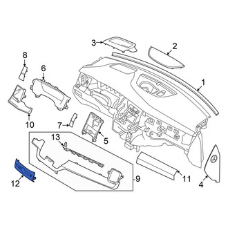 Volvo OE - HVAC Heater Control Switch Bezel