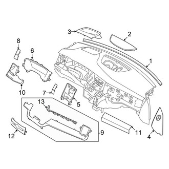 Volvo OE - Instrument Panel Components (From CH# 348733)