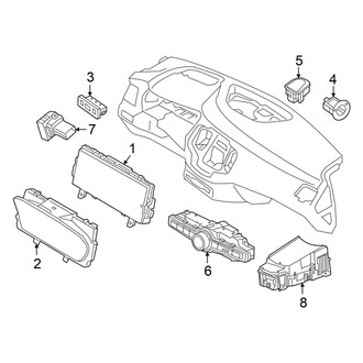 Volvo OE - Instrument Panel - Cluster & Switches (From CH# 348733)
