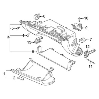 Volvo OE - Instrument Panel - Glove Box (From CH# 348733)