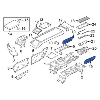 Volvo OE - Left Console Lid Bracket