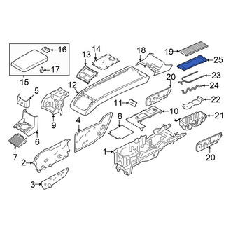 Volvo OE - Console Cup Holder Bezel