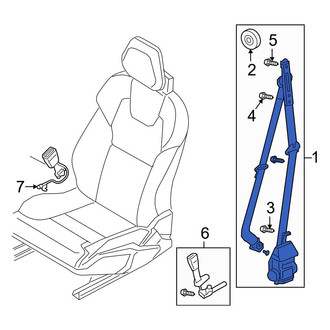 Volvo OE - Front Right Seat Belt Lap and Shoulder Belt