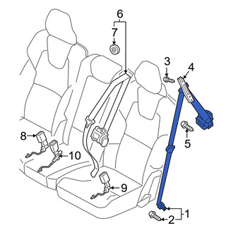 Volvo OE - Center Left Seat Belt Lap and Shoulder Belt