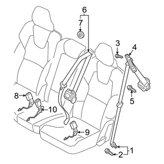 Volvo OE - Restraint Systems - Second Row Seat Belts
