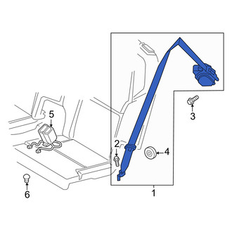 Volvo OE - Front Left Seat Belt Lap and Shoulder Belt