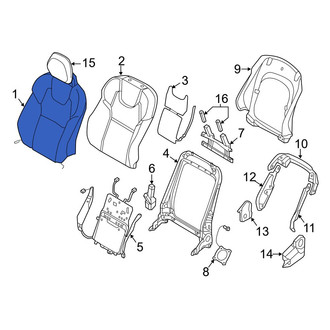 Volvo OE - Front Left Seat Back Cushion Cover