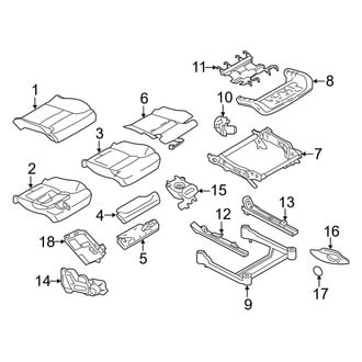 Volvo OE - Seats & Tracks - Front Seat Components (Seat Cushion)
