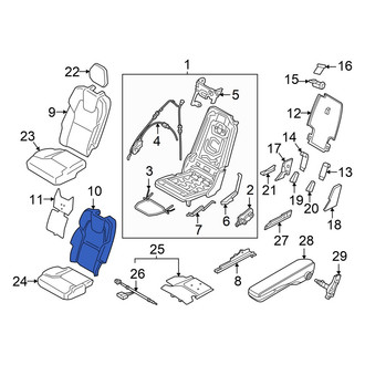 Volvo OE - Center Left Seat Back Cushion