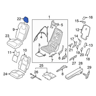 Volvo OE - Center Outer Headrest
