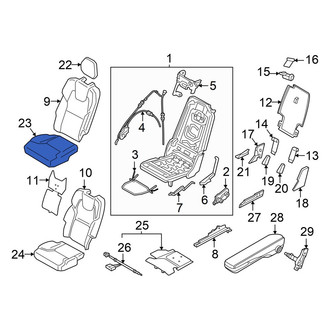 Volvo OE - Center Left Seat Cover