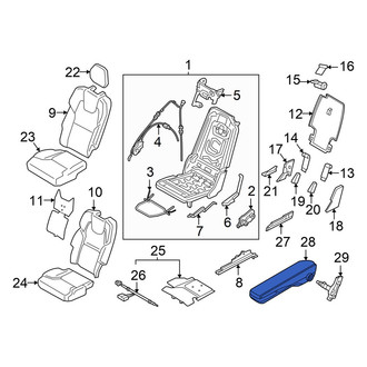 Volvo OE - Center Left Seat Armrest