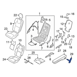 Volvo OE - Left Seat Armrest Bracket