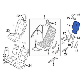 Volvo OE - Center Left Seat Back Panel