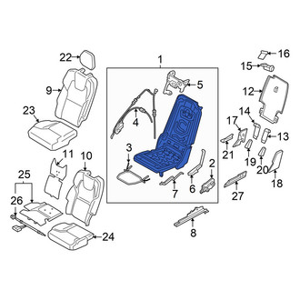 Volvo OE - Center Left Seat Frame