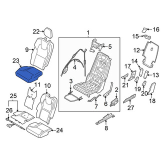 Volvo OE - Center Seat Cover