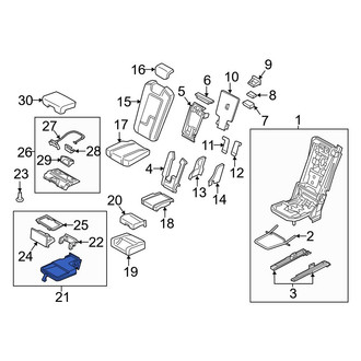 Volvo OE - Center Seat Armrest