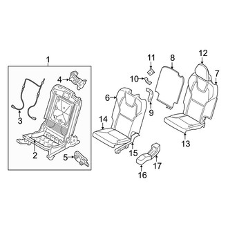 Volvo OE - Seats & Tracks - Rear Seat Components (3rd Row)