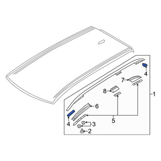 Volvo OE - Left Outer Roof Luggage Carrier Side Rail Seal Kit