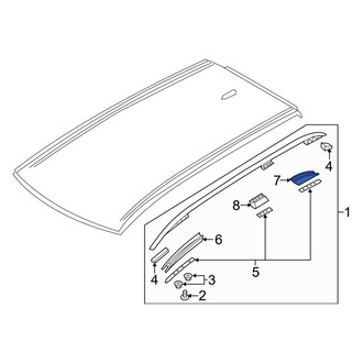 Volvo OE - Rear Left Roof Rack Cover