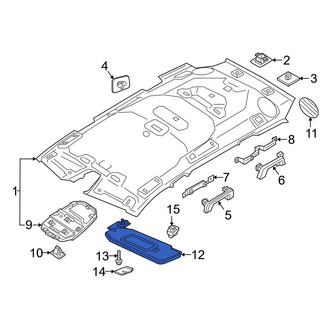 Volvo OE - Left Sun Visor