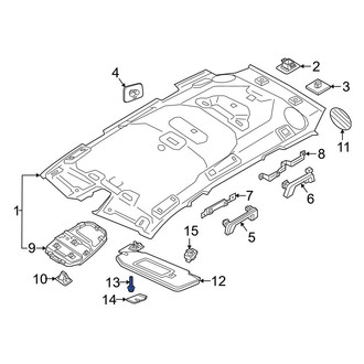 Volvo OE - Sun Visor Bolt