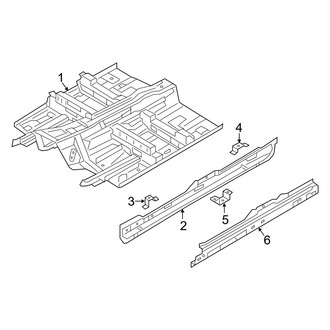 Volvo OE - Pillars, Rocker & Floor - Floor & Rails (T8 Core / T8 Plus / T8 Ultra)