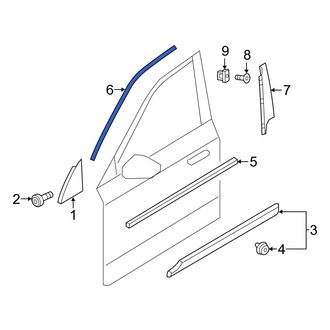 Volvo OE - Front Left Door Reveal Molding