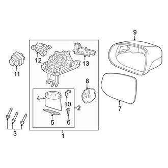 Volvo OE - Front Door - Outside Mirrors (With Power Retract)