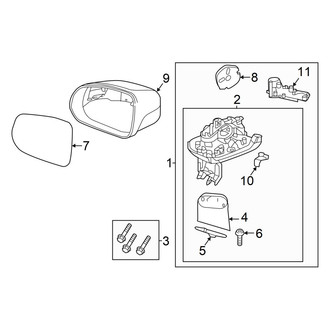 Volvo OE - Front Door - Outside Mirrors (W/O Power Retract)
